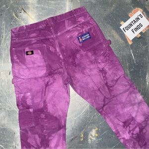 Hand dyed dickies carpenter pants